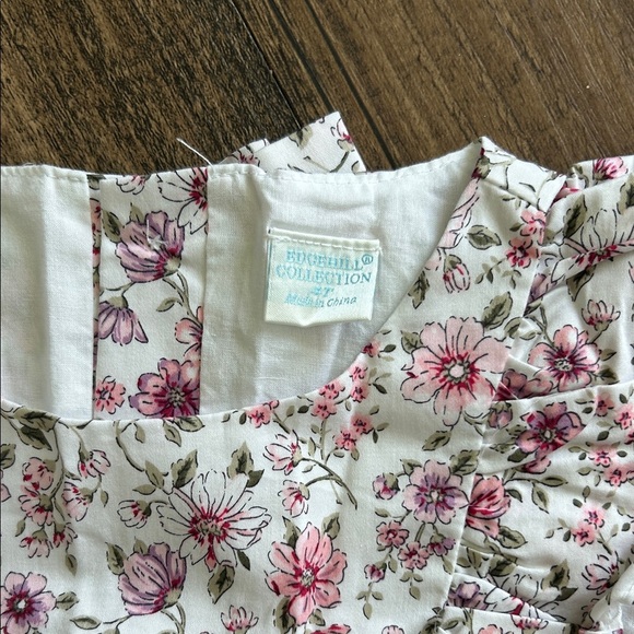 Edgehill Collection Pink Floral smocked Kids Dress - Picture 5 of 6